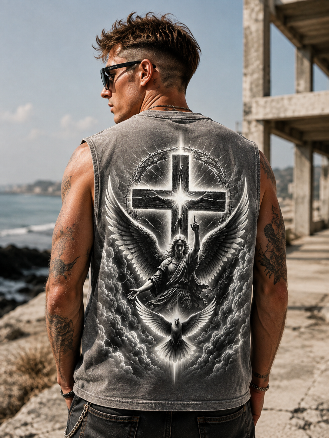 Jesus Angel Vintage Wash Tee