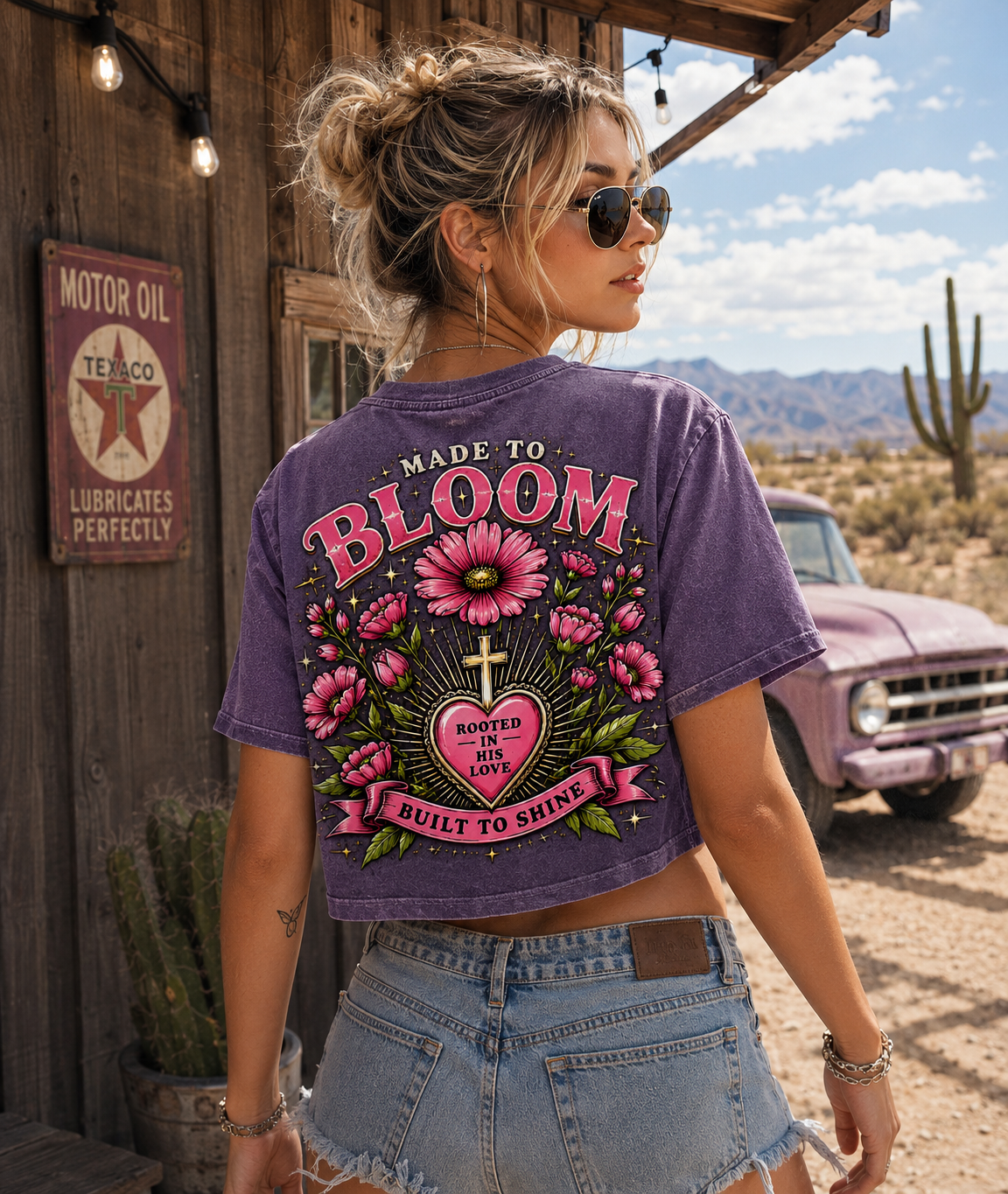 Made to Bloom – Vintage Floral Crop Top