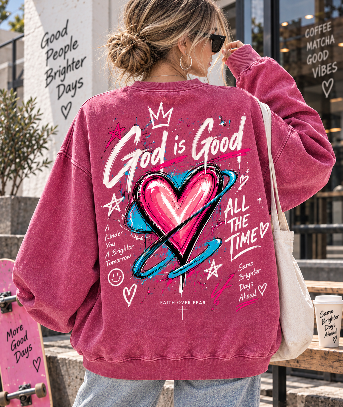 God Is Good – Faith Over Fear Sweatshirt