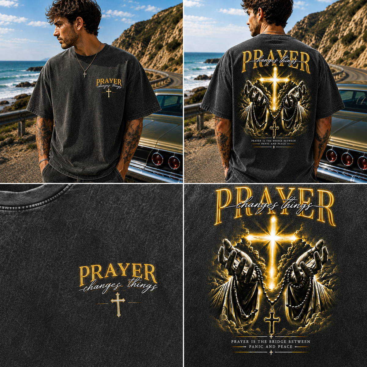 Prayer Changes Things — Vintage Washed Tee
