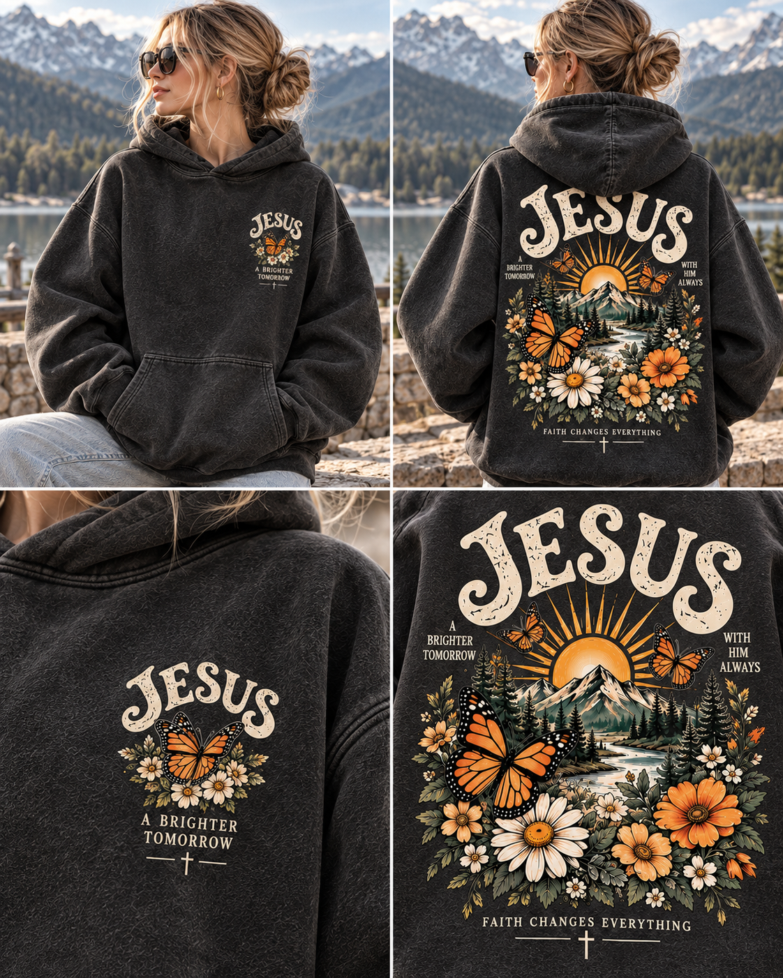 Jesus Faith & Brighter Days Hoodie