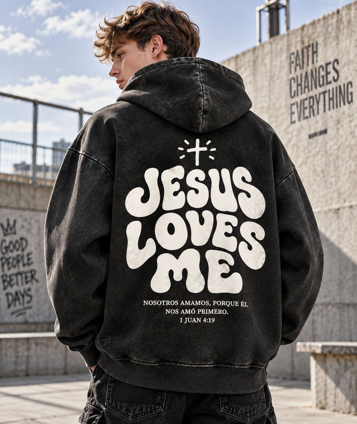 Jesus Loves Me – Vintage Faith Hoodie