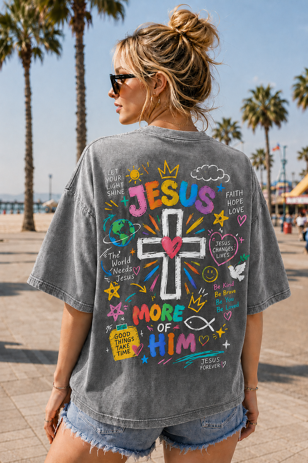 Vintage Jesus Cross Graphic Tee