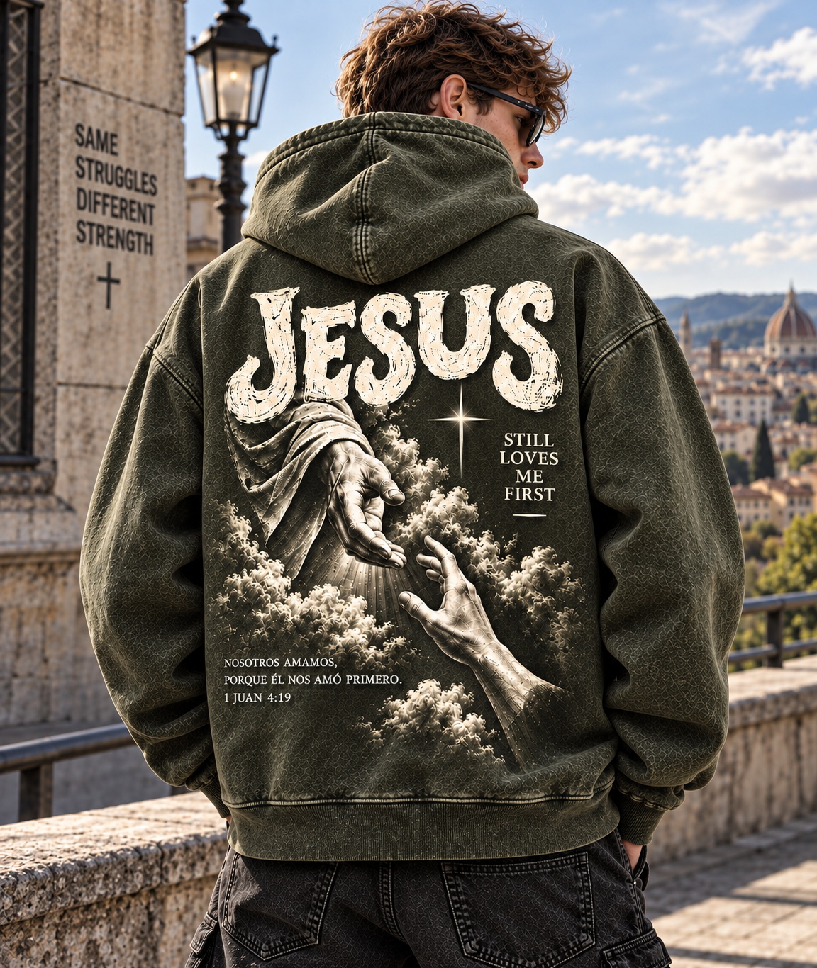 Jesus Still Loves Me First – Vintage Faith Hoodie