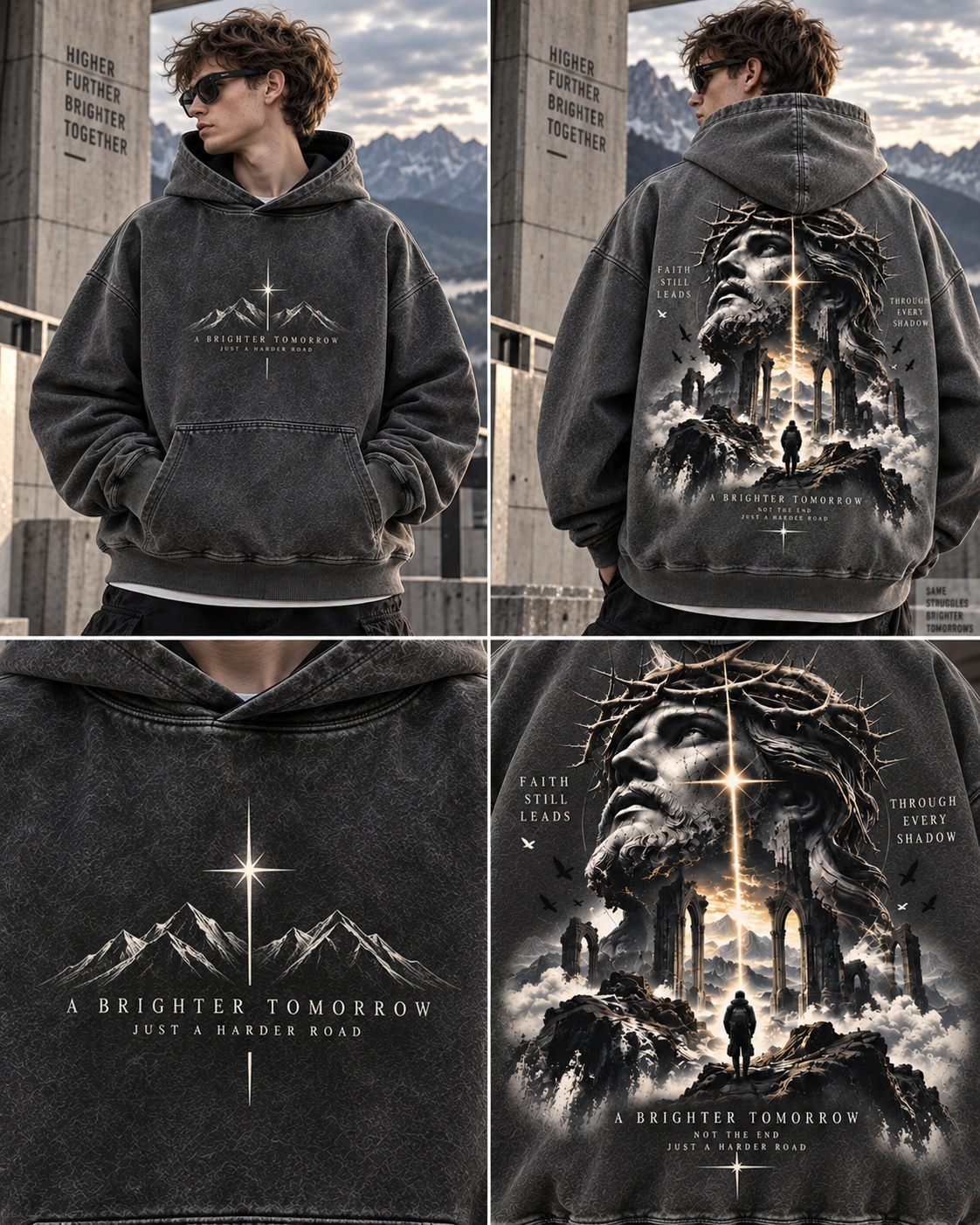 Faith Still Leads – Vintage Mountain Hoodie
