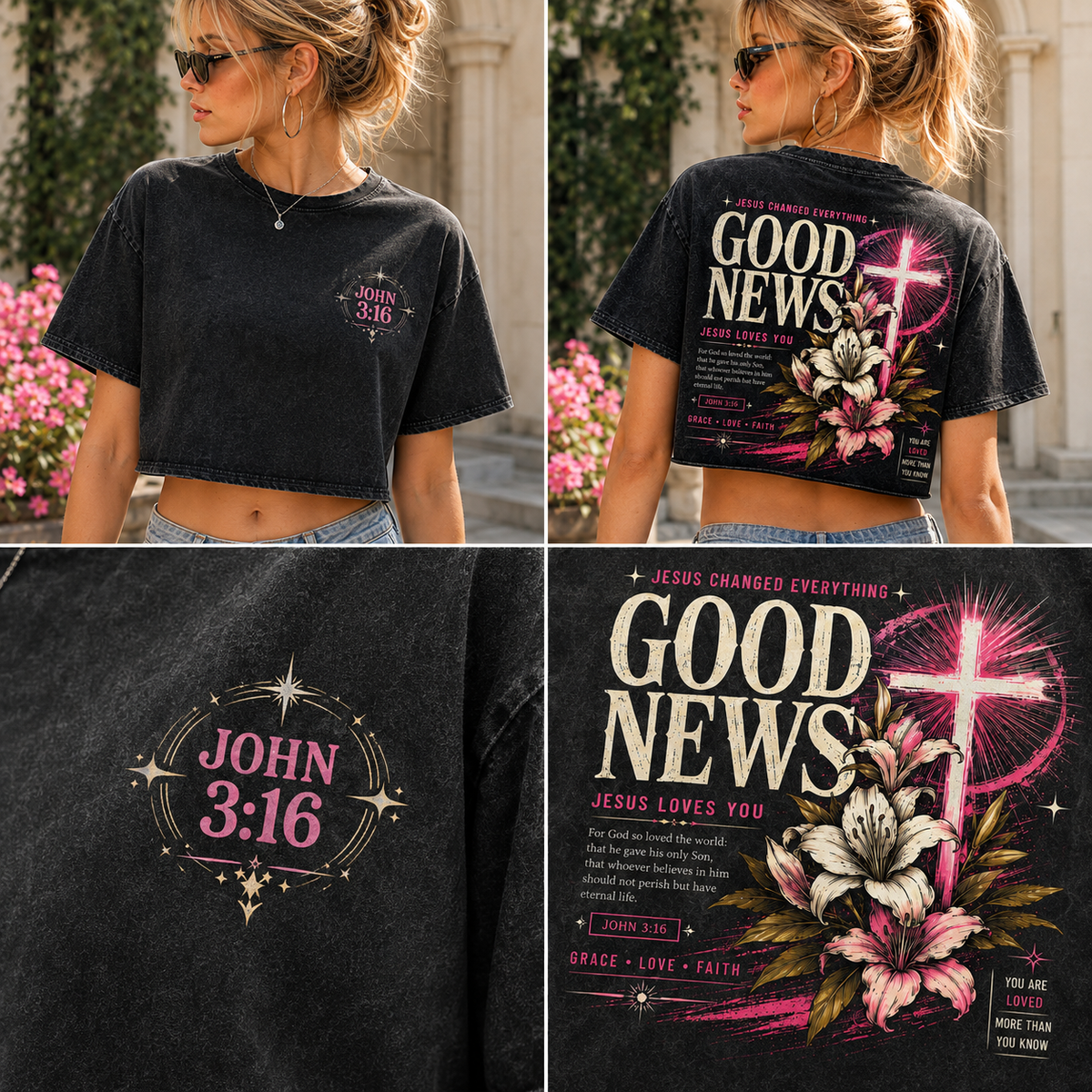 Good News – Jesus Changed Everything Crop Top