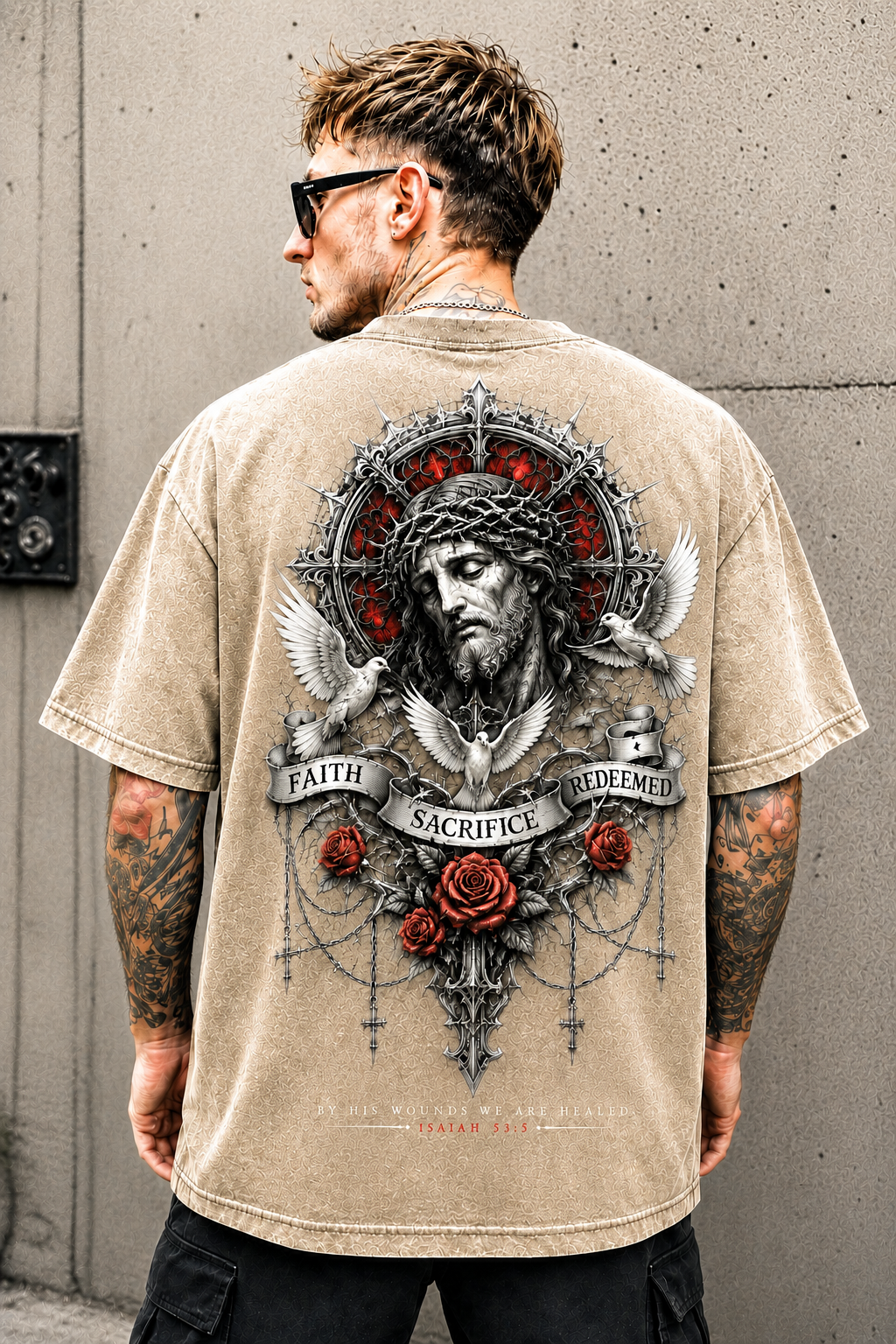 Faith Sacrifice Redeemed Vintage T-Shirt