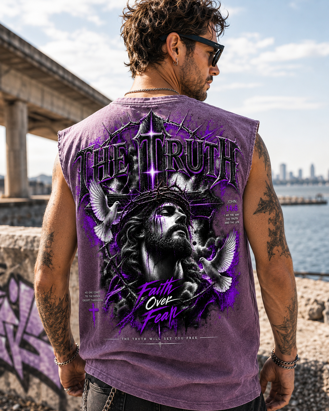 The Truth – Faith Over Fear Washed Tee
