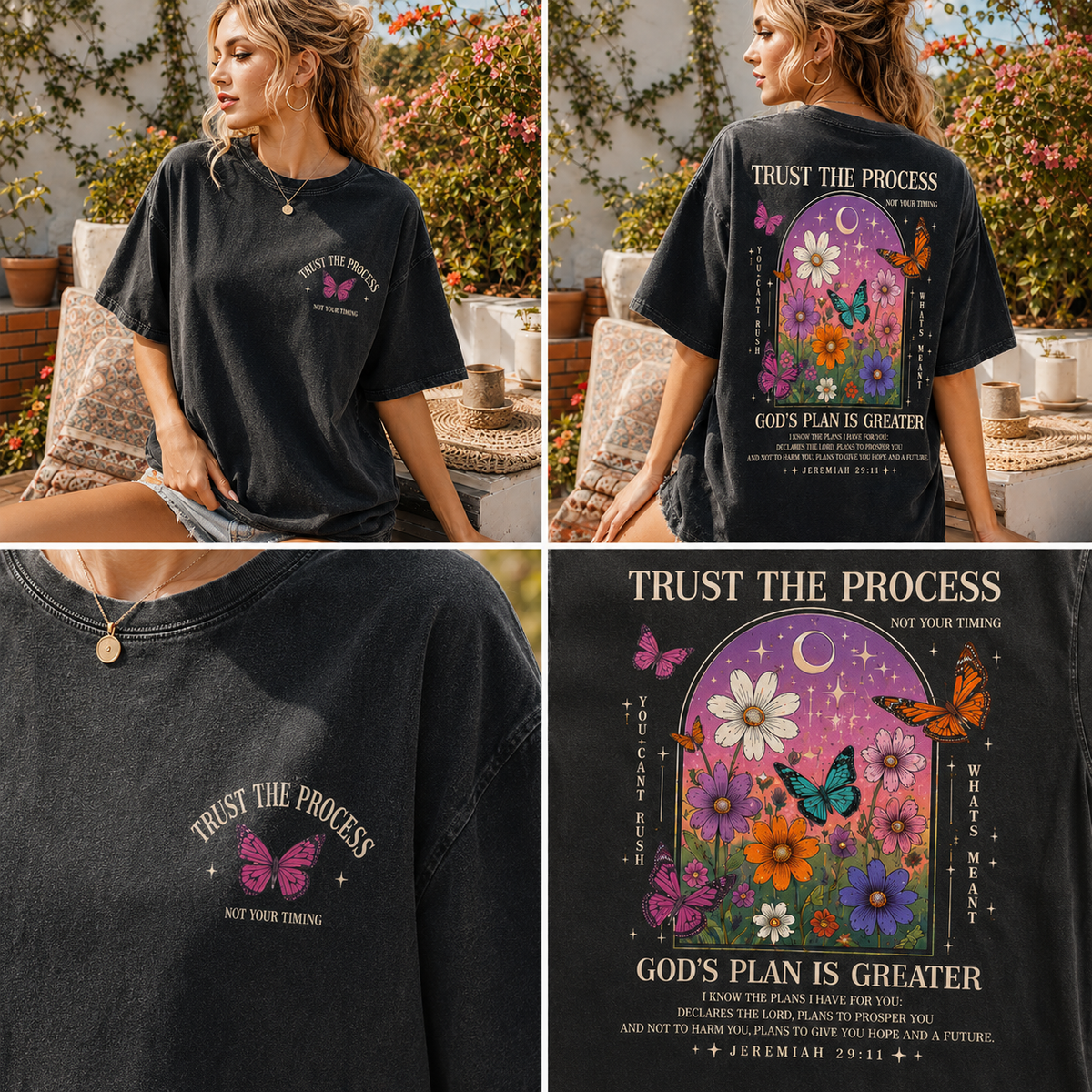 Trust The Process Vintage Graphic Tee