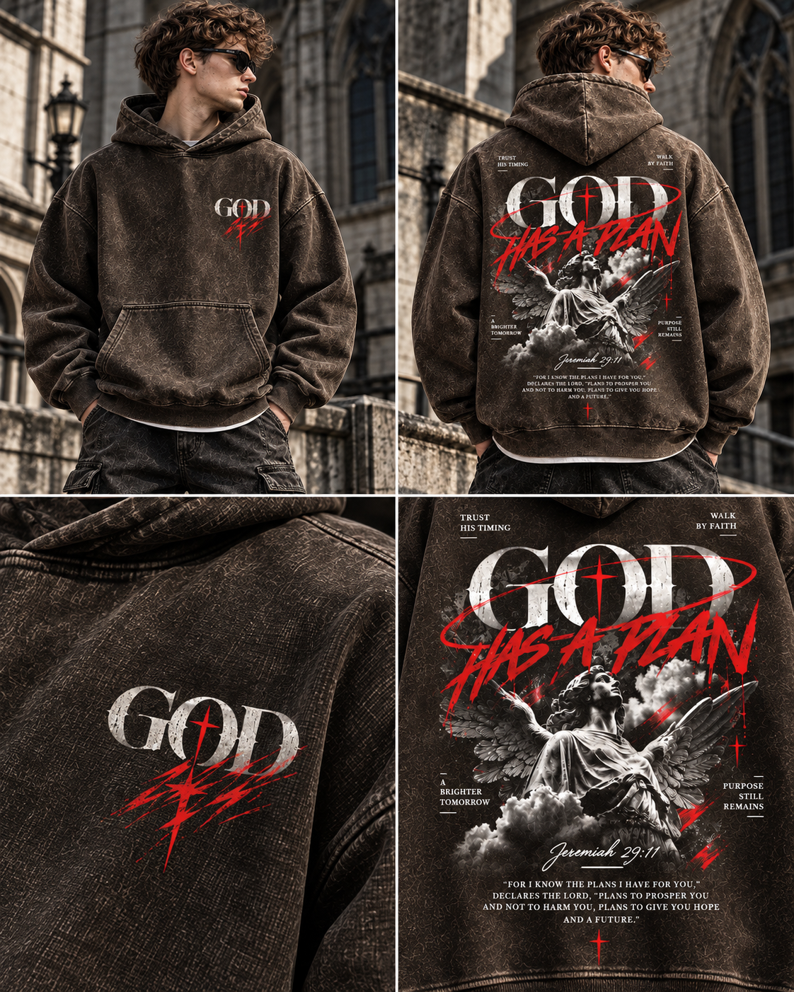 God Has A Plan – Vintage Faith Hoodie