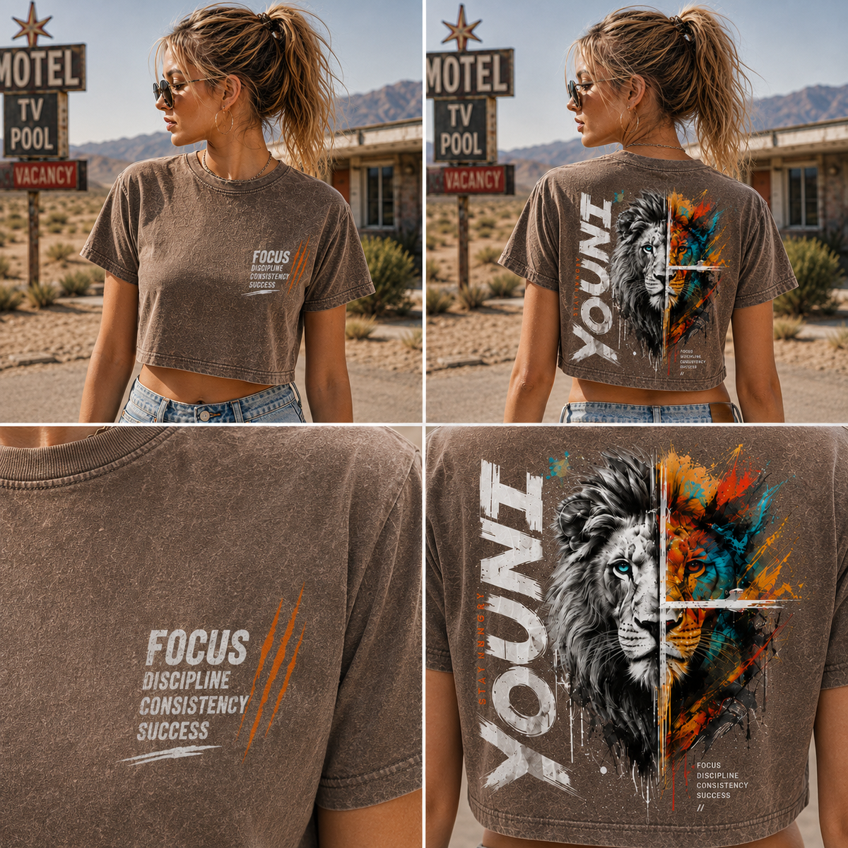 YOUNG Lion – Stay Hungry Crop Top