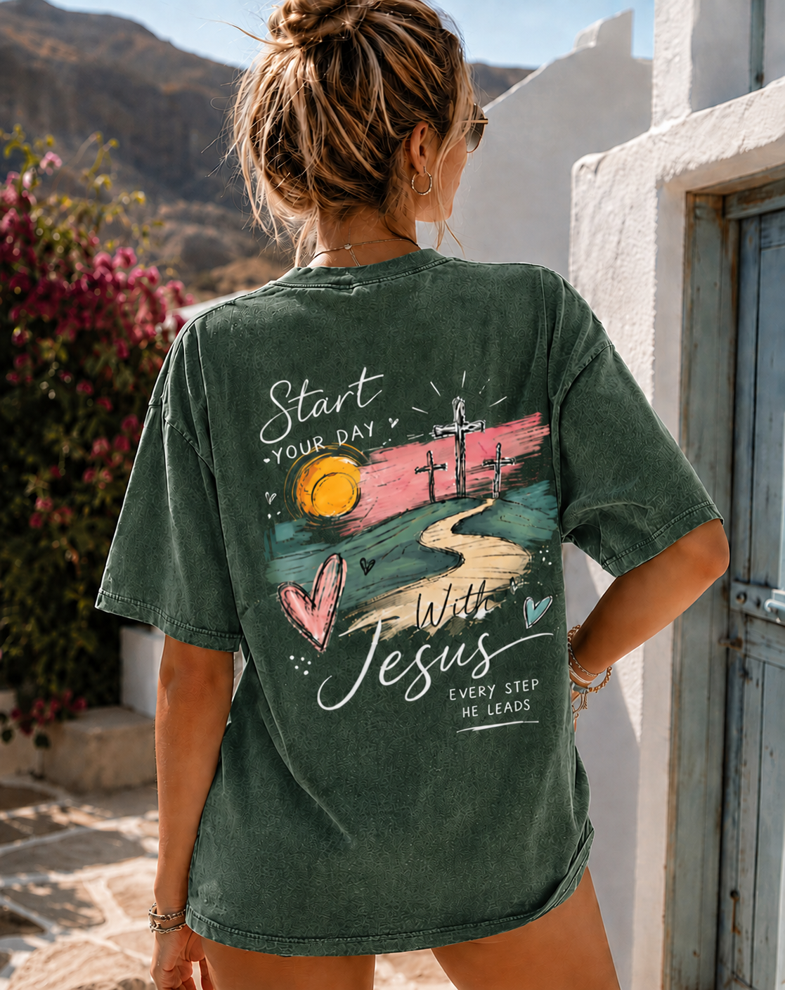 Vintage Jesus Graphic T-Shirt – Faith & Love