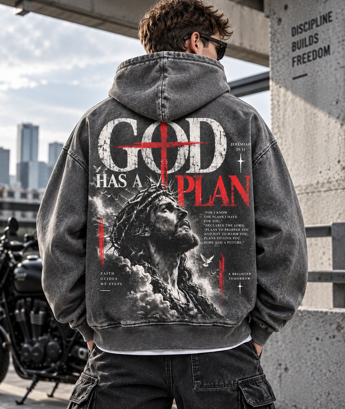 GOD Has a Plan – Vintage Faith Hoodie