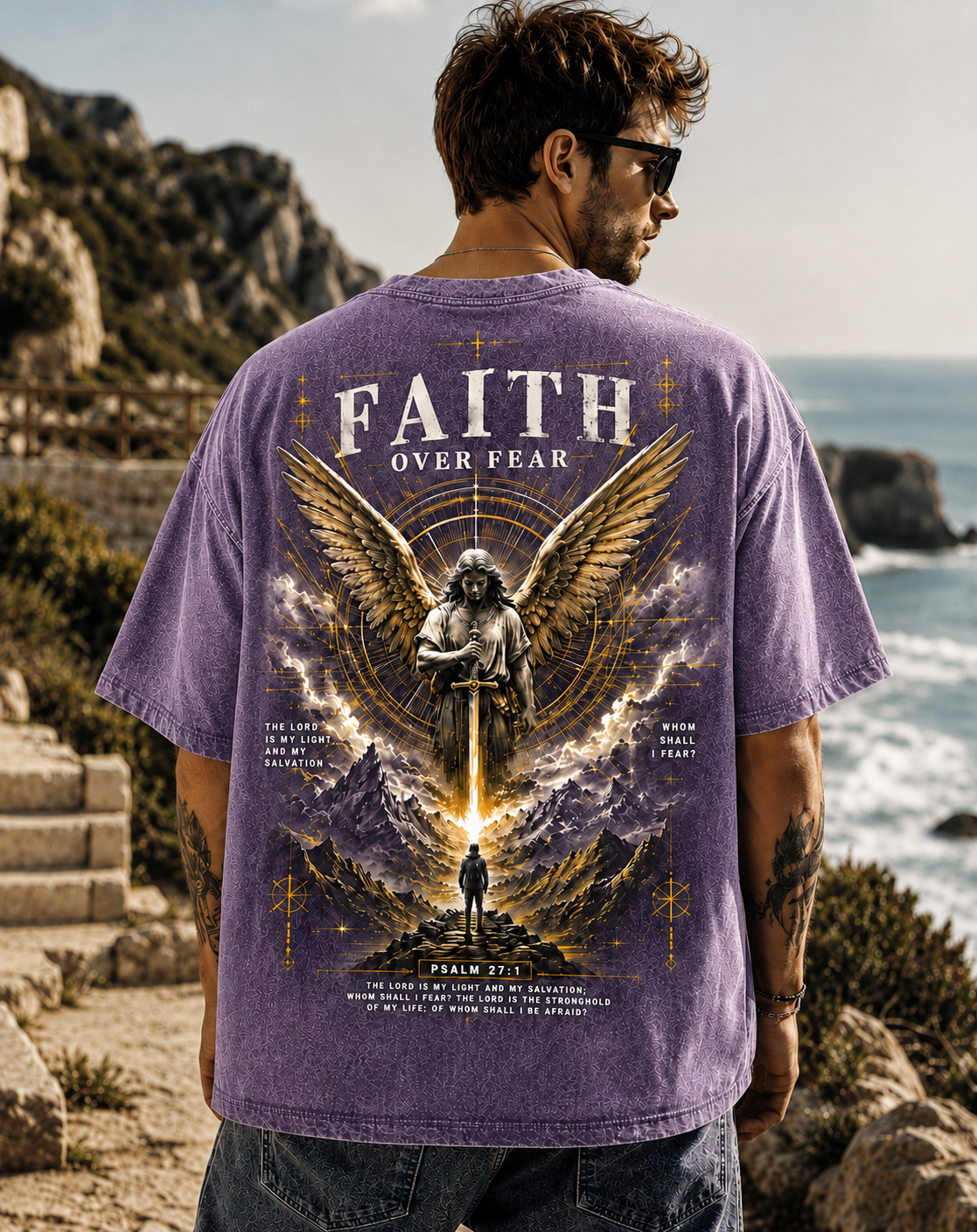 Faith Over Fear – Vintage Graphic T-Shirt