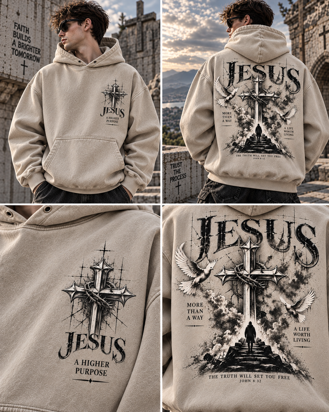 Jesus Faith Oversized Hoodie