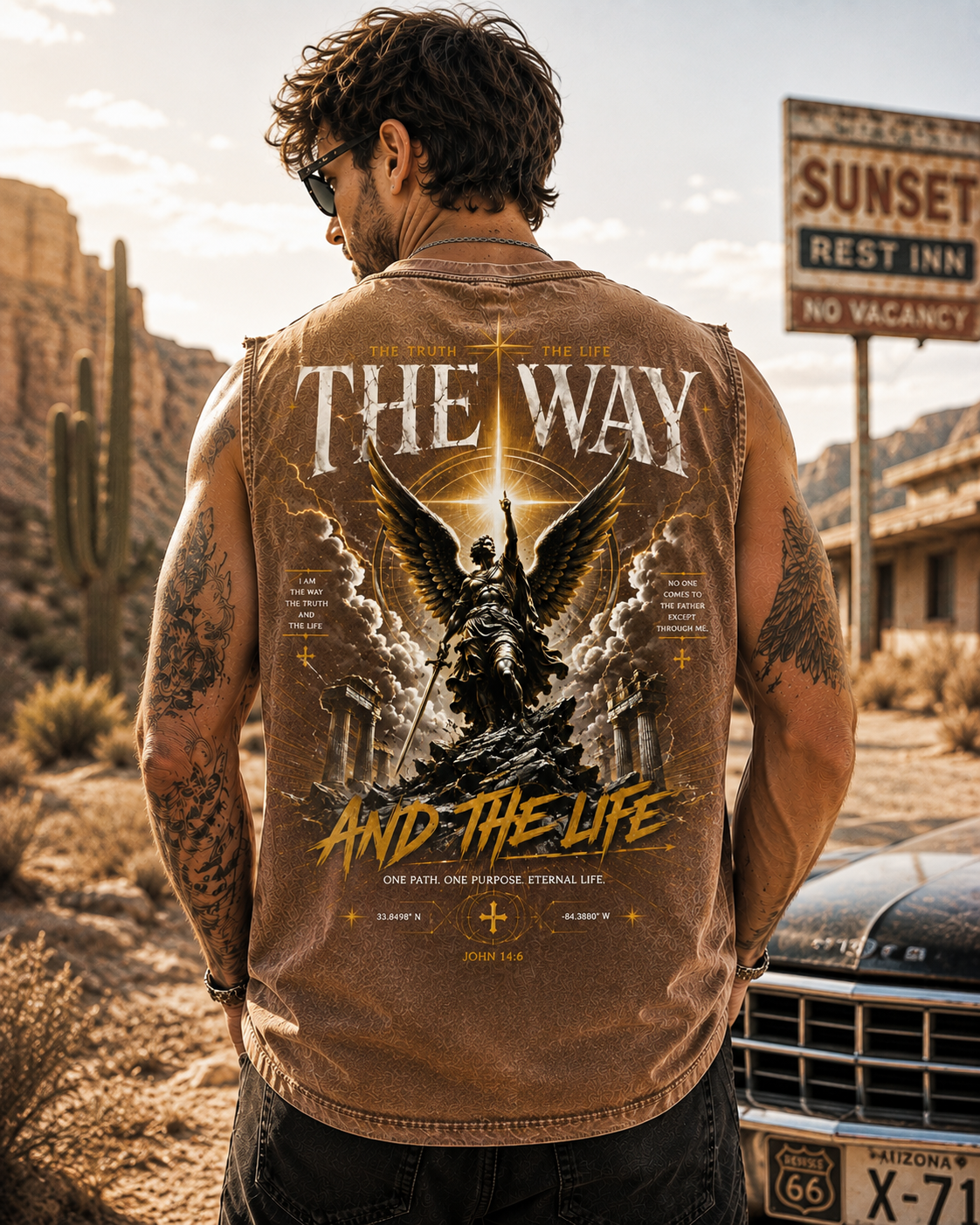 The Way – Vintage Faith Washed Tee