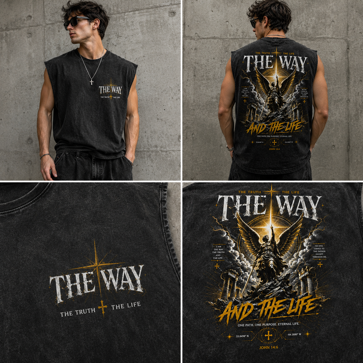 The Way – Vintage Faith Washed Tee