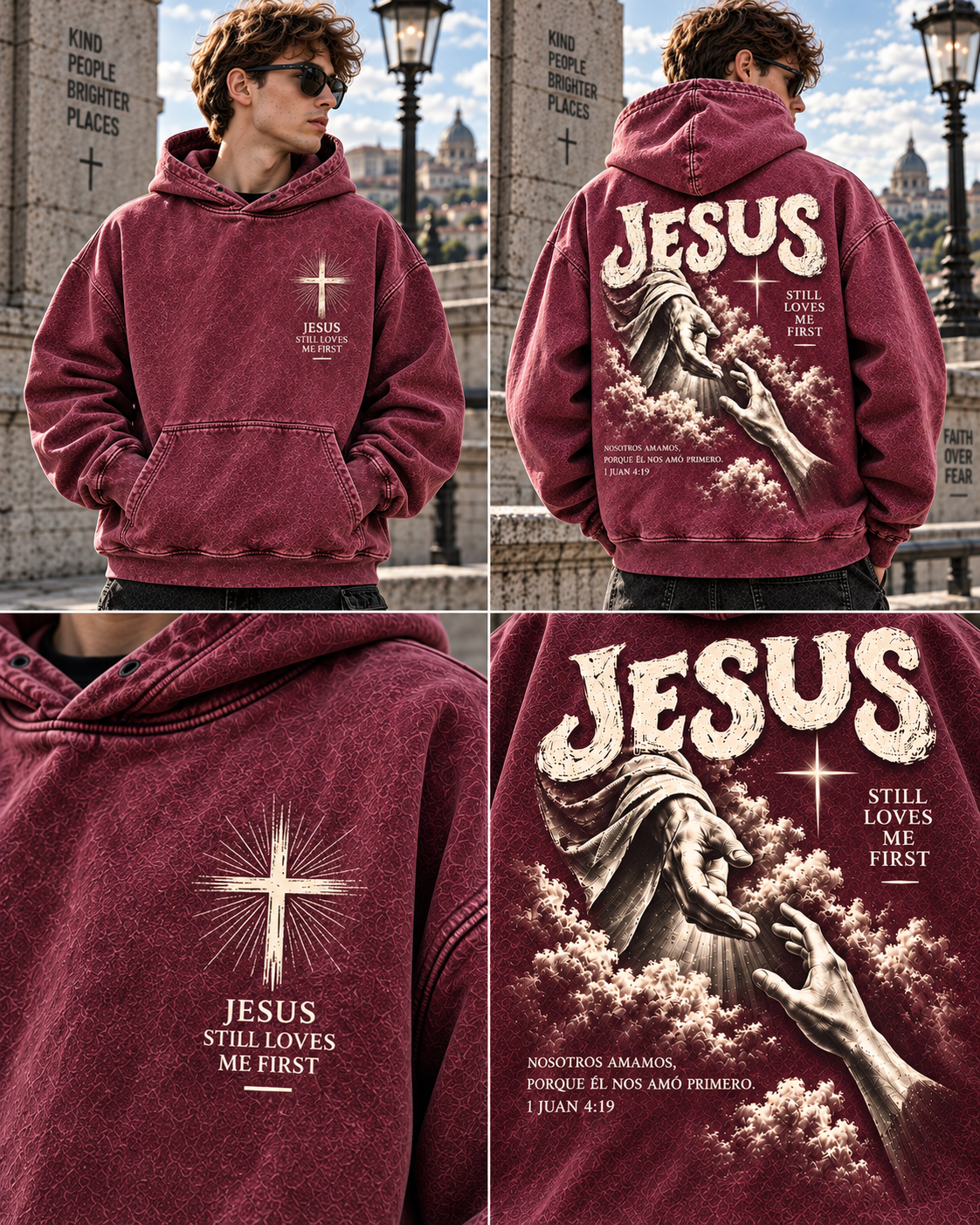 Jesus Still Loves Me First – Vintage Faith Hoodie