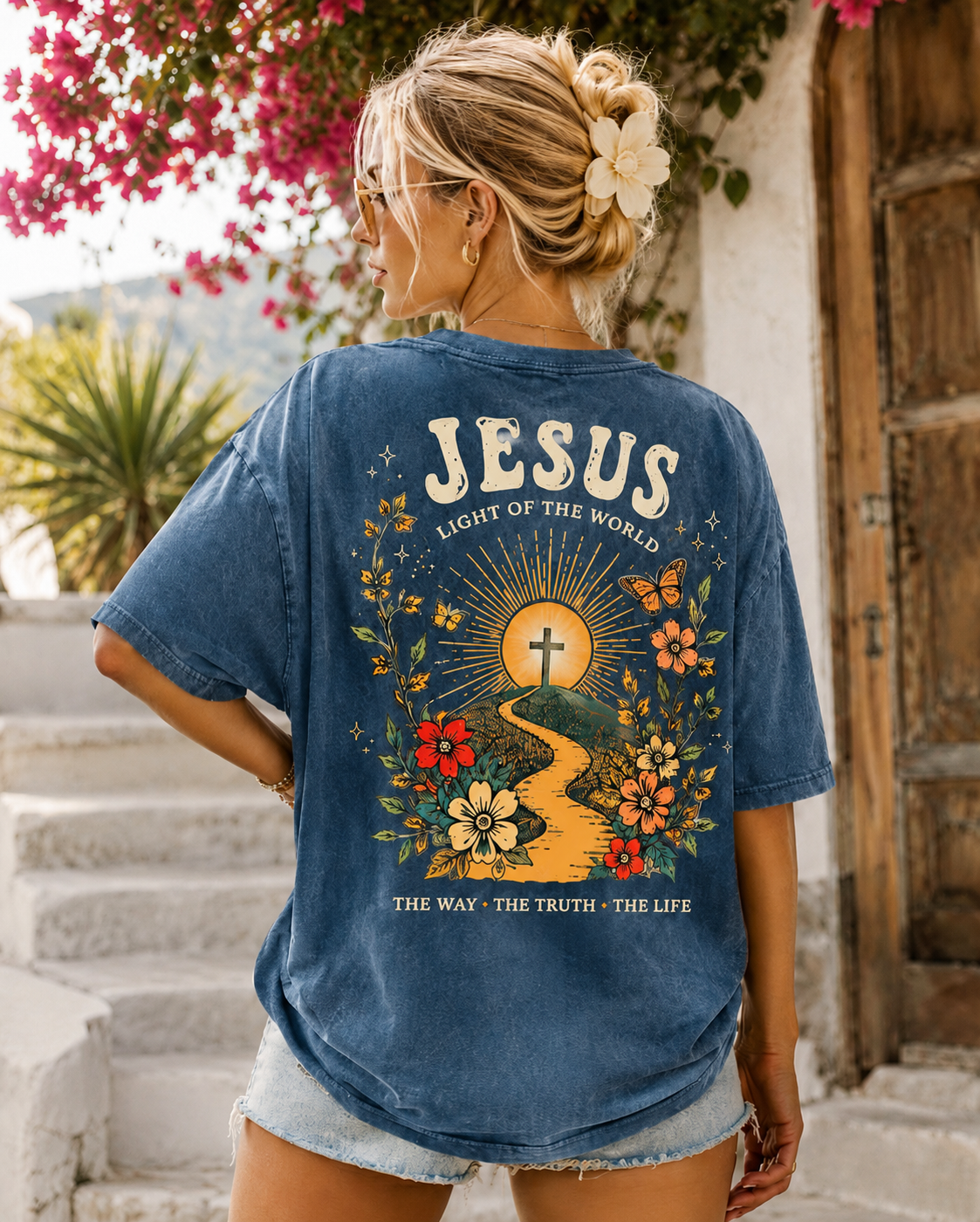 Jesus Vintage Washed Tee – Faith & Freedom