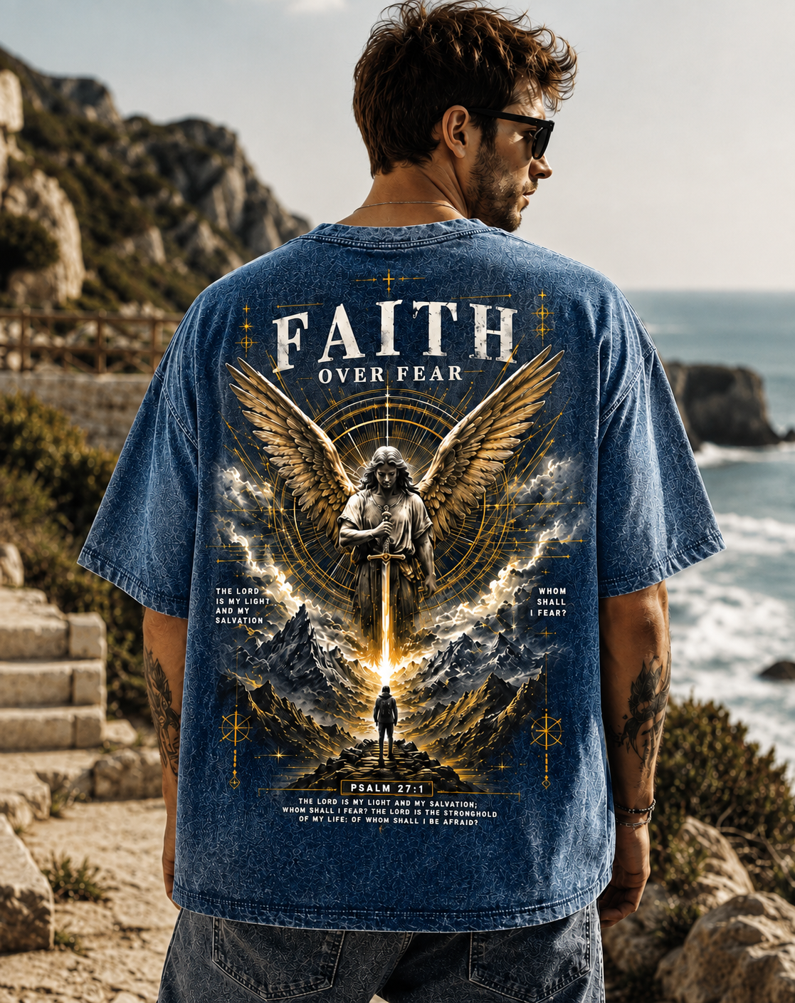 Faith Over Fear – Vintage Graphic T-Shirt