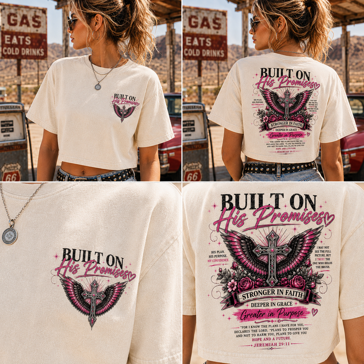 Built on His Promises – Faith Crop Top