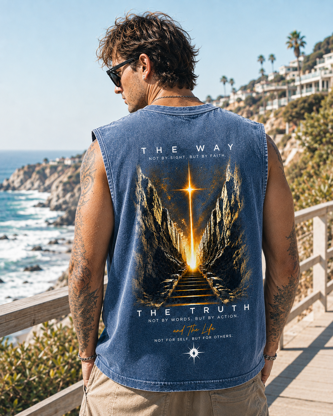 Faith Over Sight Washed Tank