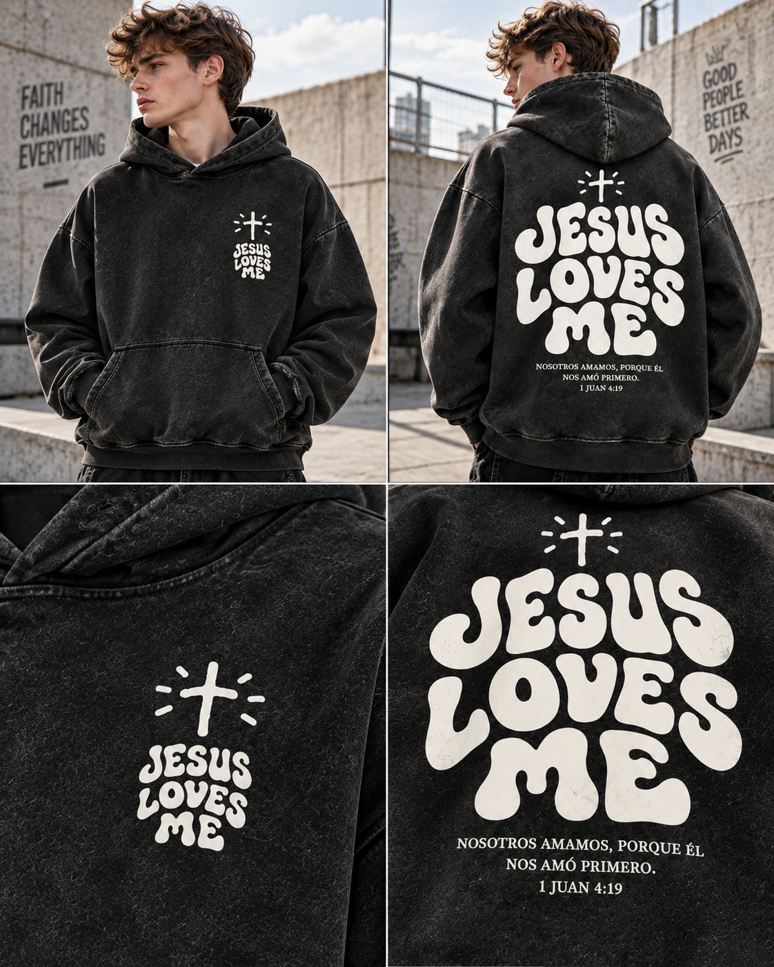 Jesus Loves Me – Vintage Faith Hoodie
