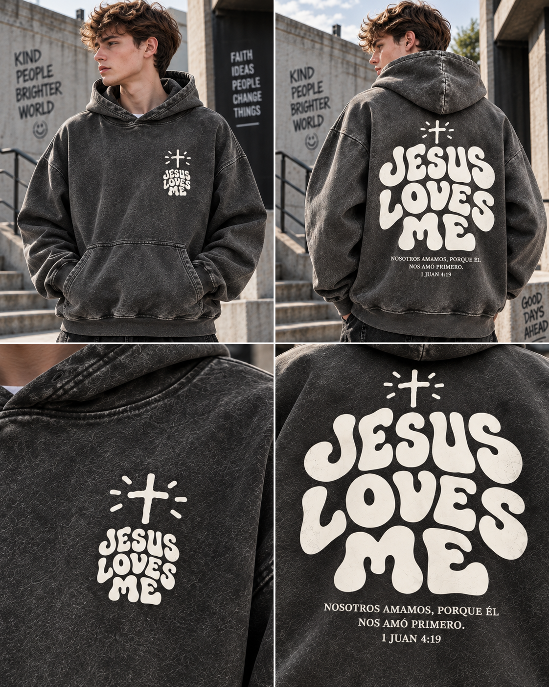 Jesus Loves Me – Vintage Faith Hoodie