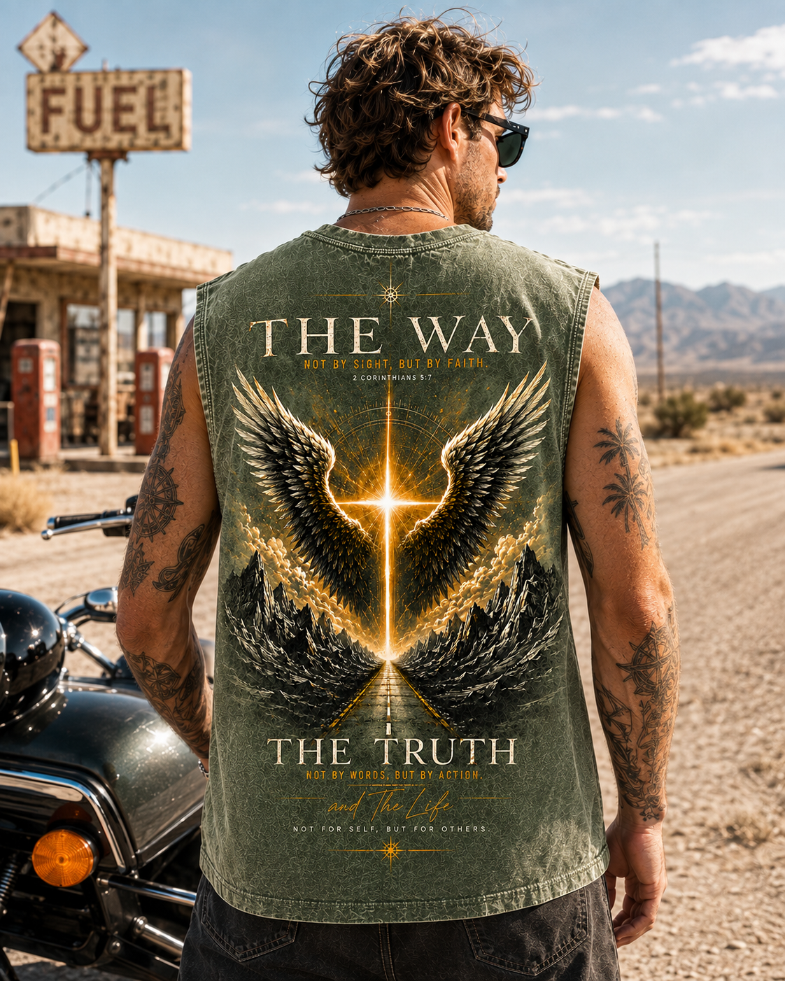 The Way – Vintage Faith Washed Black Tank