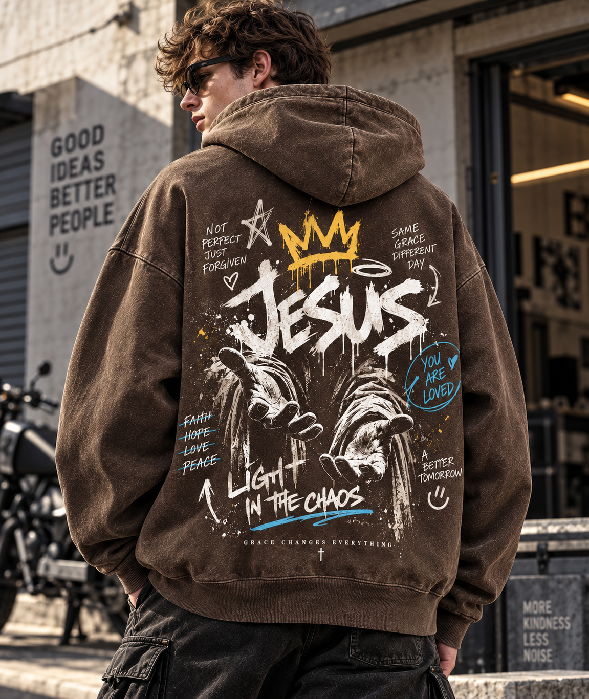 Jesus Light in the Chaos Hoodie