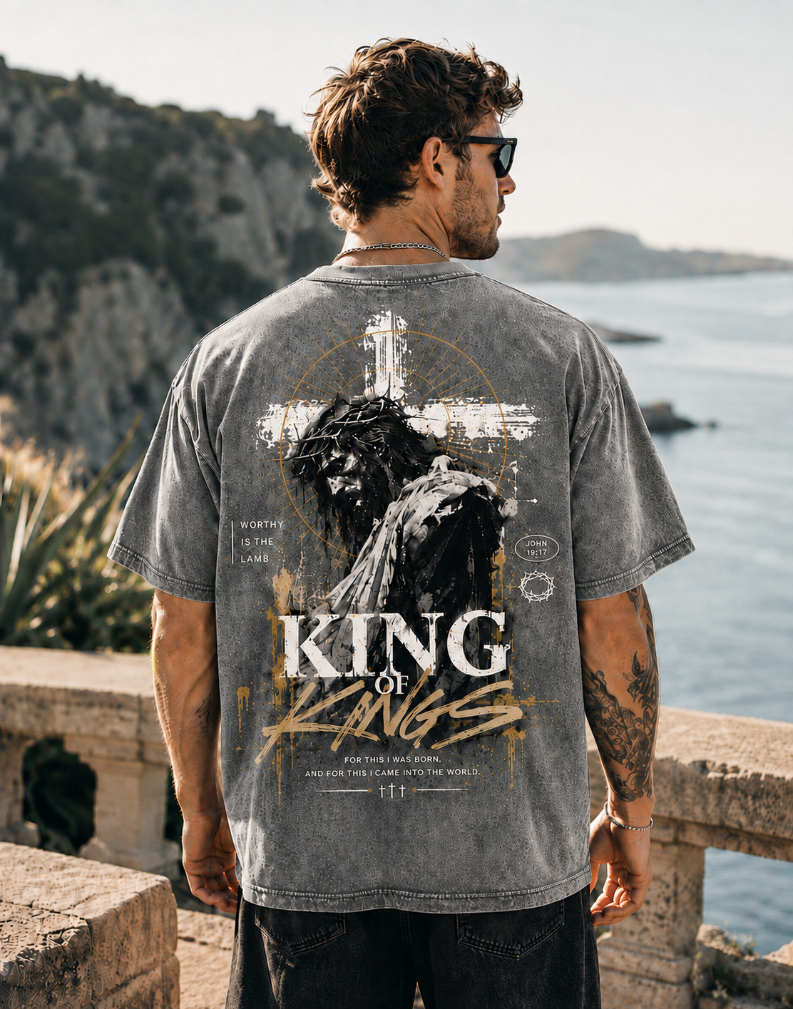 King of Kings Vintage Graphic T-Shirt – Oversized Washed Tee