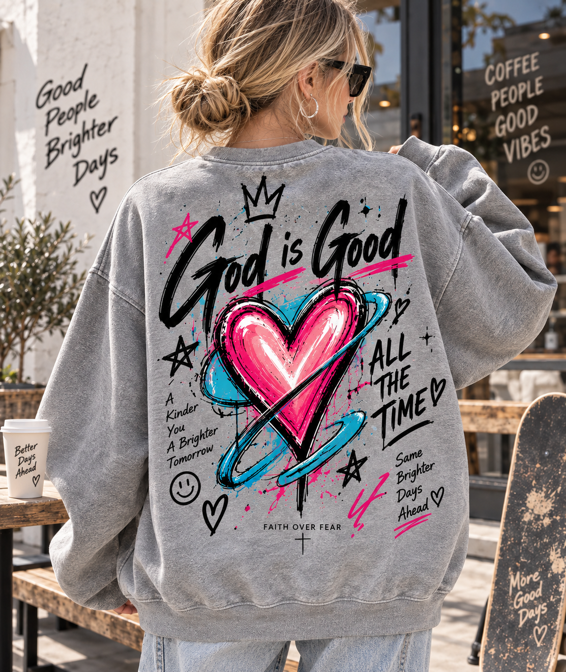 God Is Good – Faith Over Fear Sweatshirt