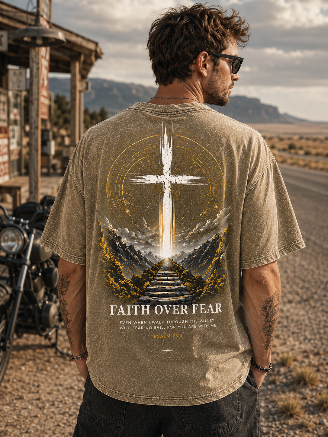Faith Over Fear Vintage Tee