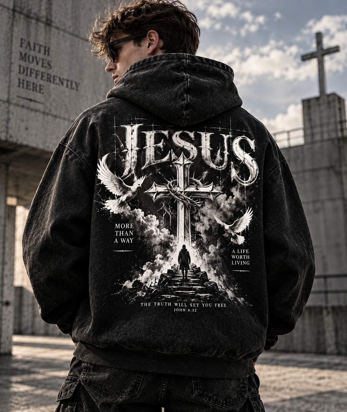 Jesus Faith Oversized Hoodie