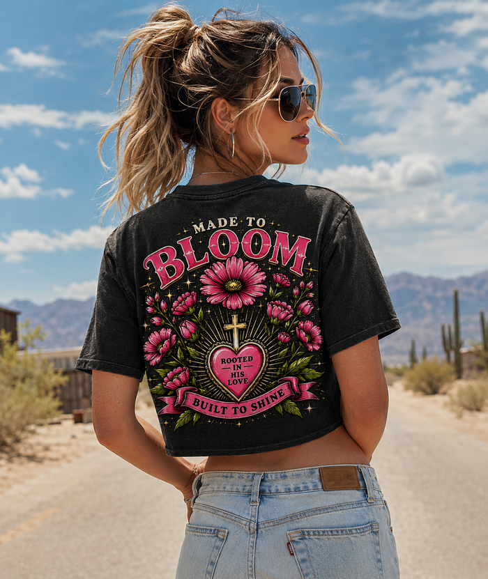 Made to Bloom – Vintage Floral Crop Top