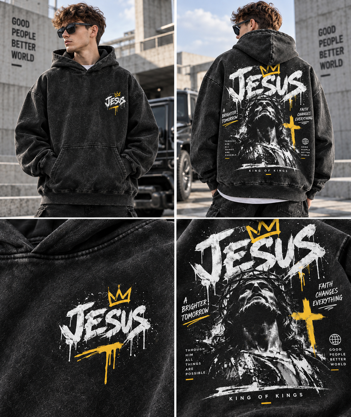 King of Kings Washed Hoodie