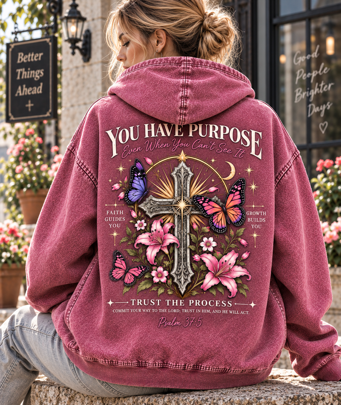 Purpose & Faith Vintage Hoodie
