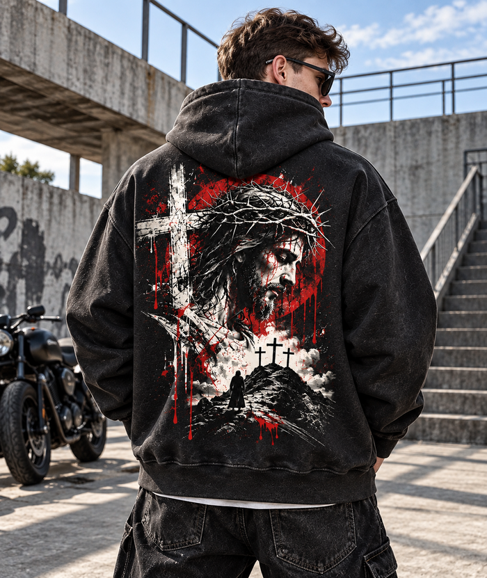 Faith & Cross Vintage Hoodie
