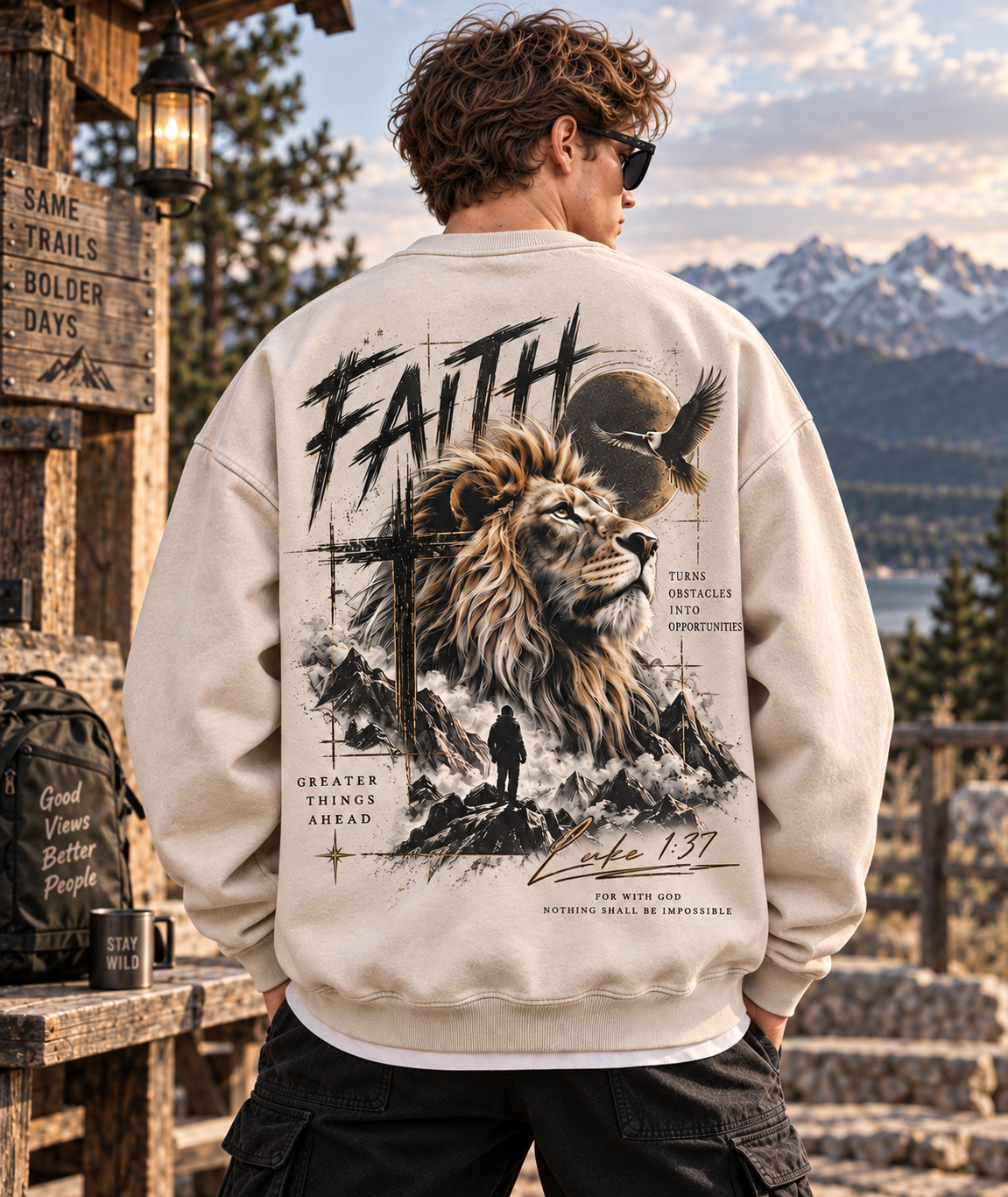 Faith Over Fear – Vintage Faith Sweatshirt
