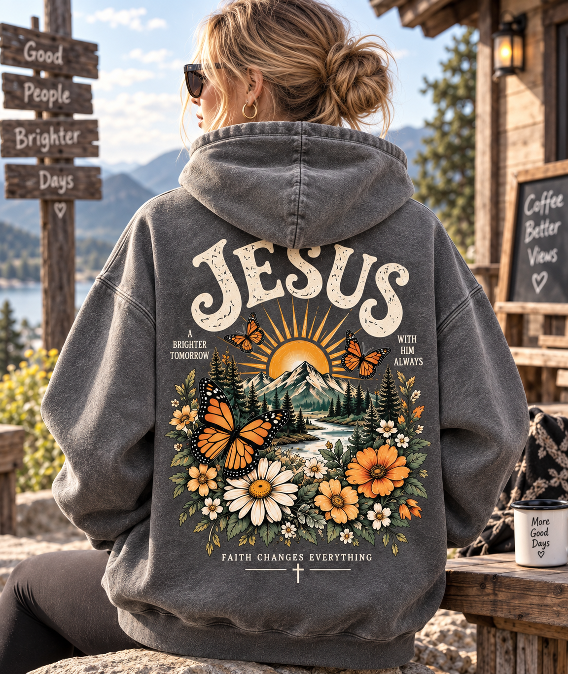 Jesus Faith & Brighter Days Hoodie