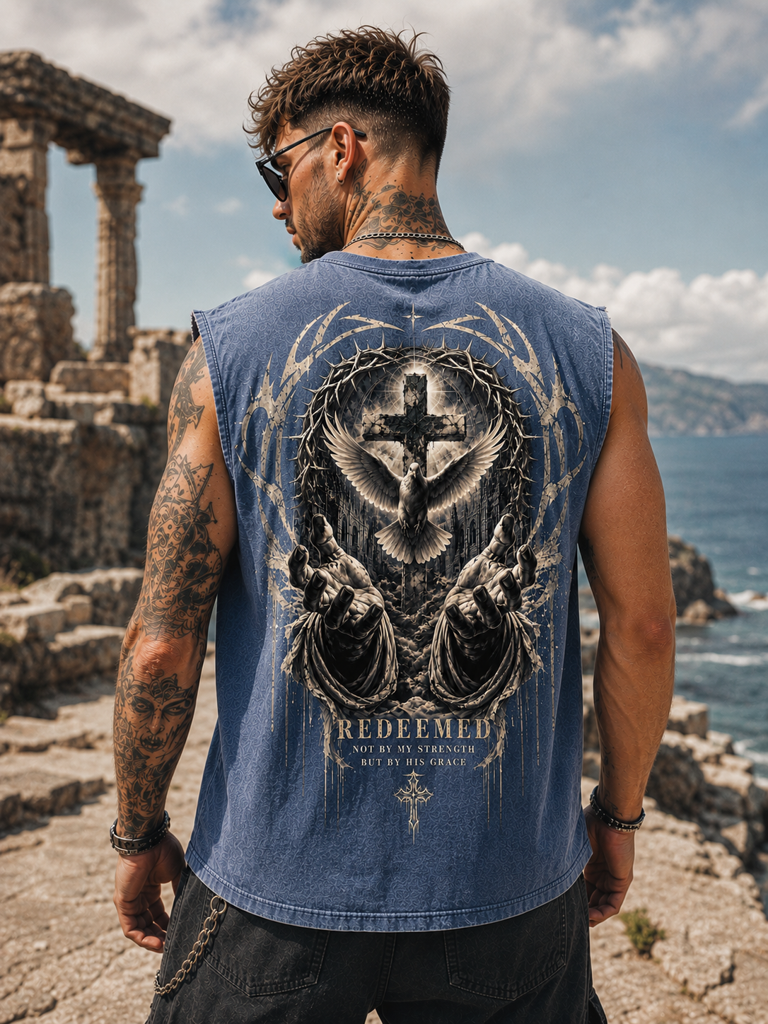 Redeemed Gothic Muscle Tee