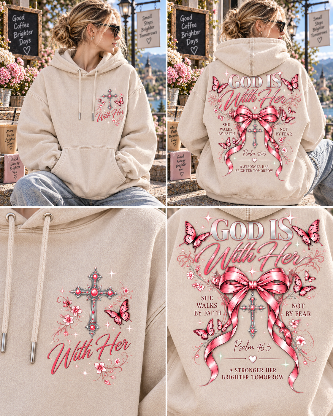 GOD Is With Her – Faith & Grace Hoodie