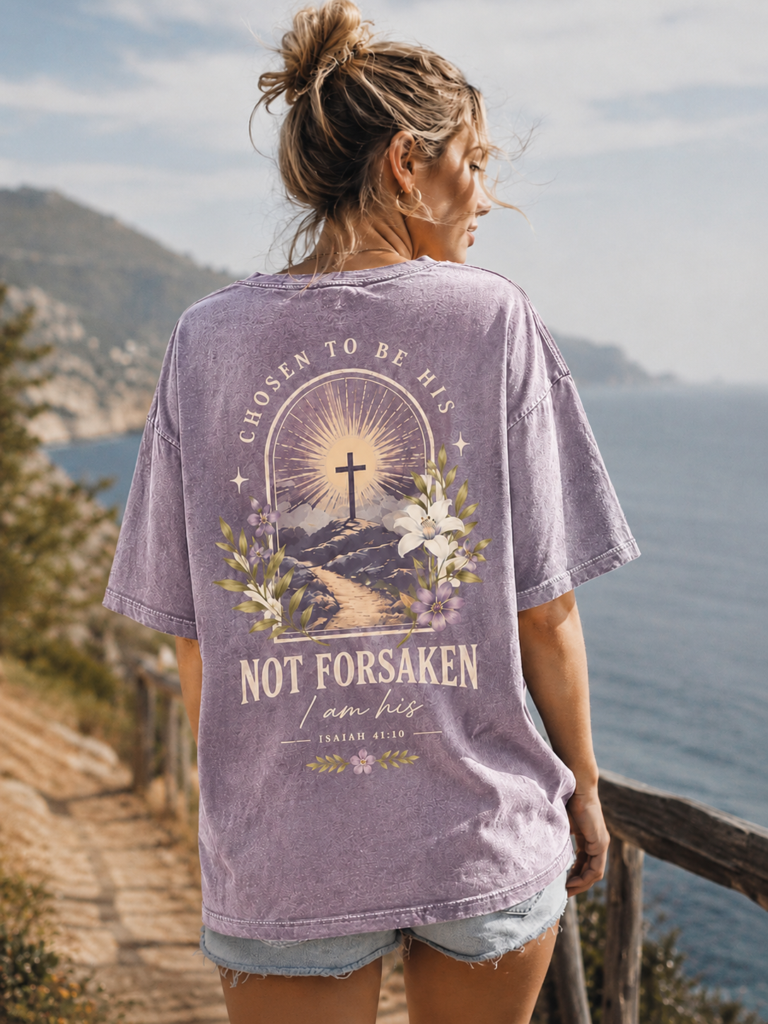 Faith Inspired Vintage Oversized T-Shirt – Chosen to Be His