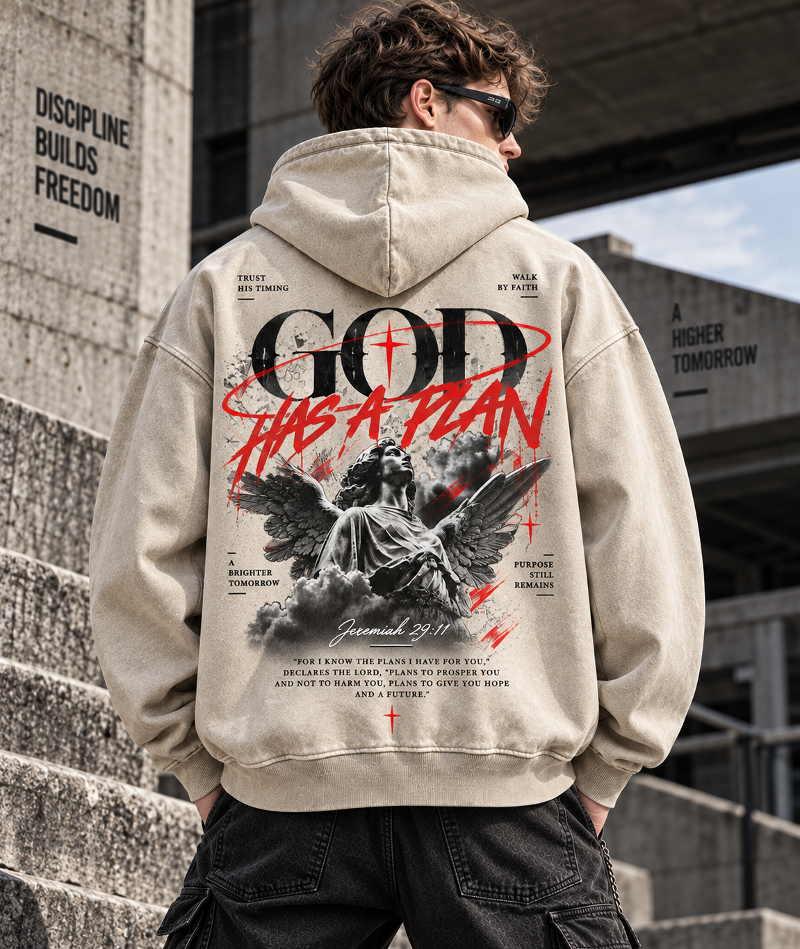 God Has A Plan – Vintage Faith Hoodie