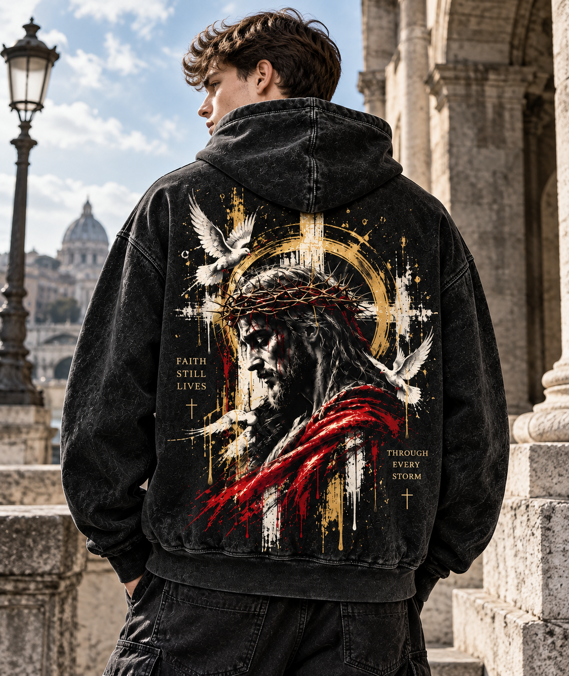 Faith Still Lives Hoodie – Vintage Christian Streetwear