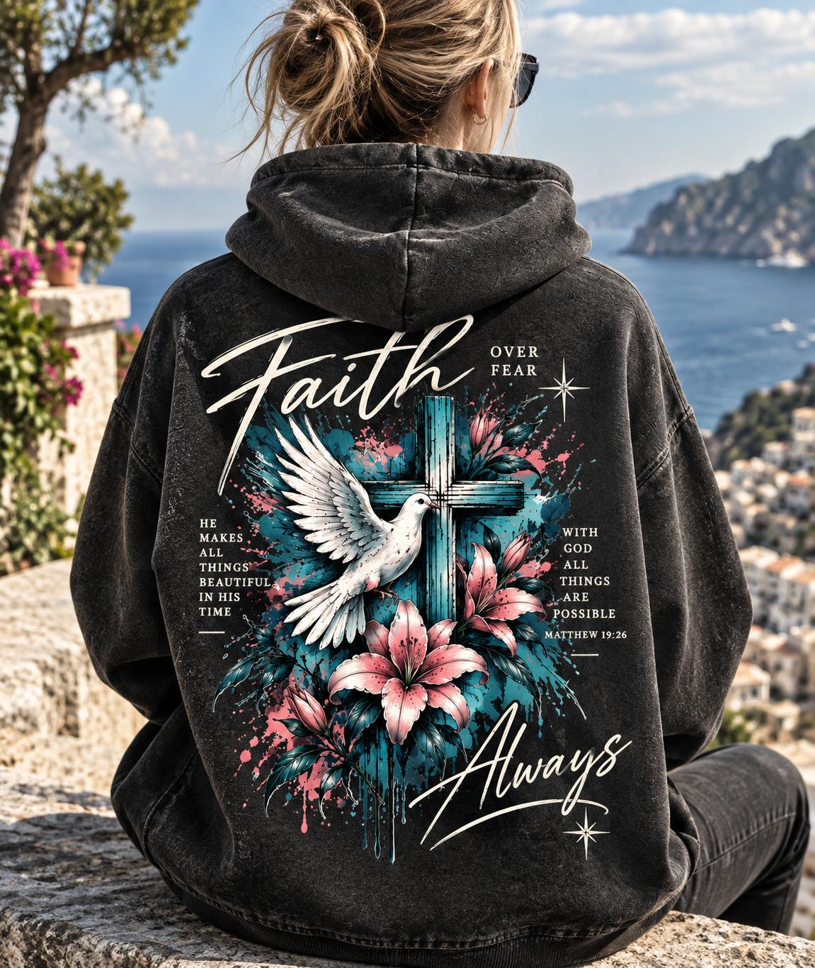 Faith Over Fear Hoodie – Vintage Christian Streetwear