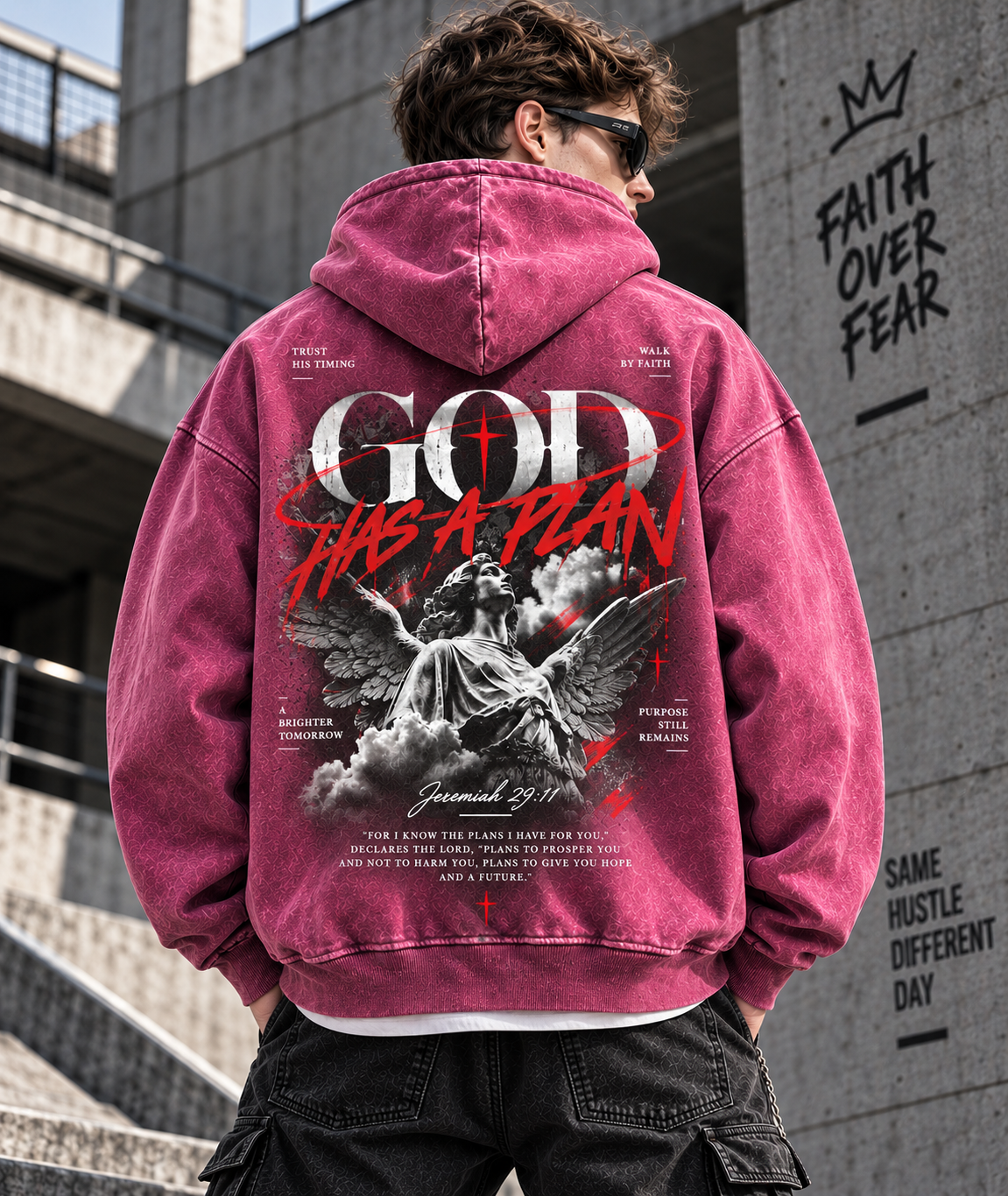 God Has A Plan – Vintage Faith Hoodie