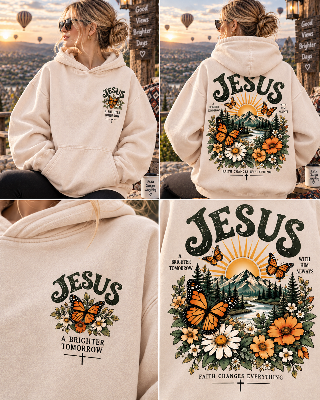 Jesus Faith & Brighter Days Hoodie
