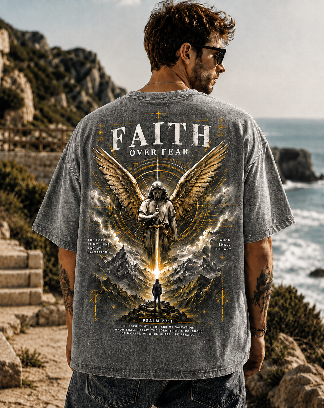 Faith Over Fear – Vintage Graphic T-Shirt