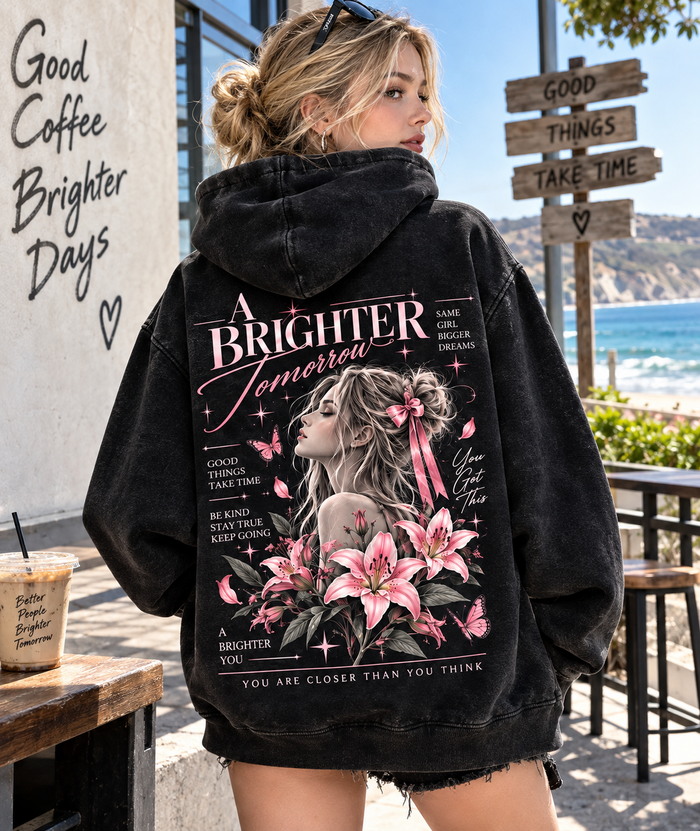A Brighter Tomorrow – Vintage Floral Hoodie